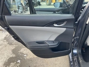 16-21 HONDA CIVIC LEFT REAR DOOR TRIM PANEL BLACK/GRAY TC:-B-H FWD 93K EX 63184 - Picture 1 of 12
