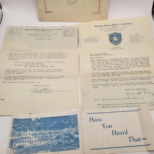 1929 Kentucky Christian Bible School Association Ephemera Archive with Signature - Picture 1 of 13