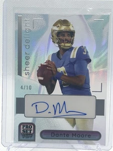2023 Leaf Pro Set Pure Platinum Clear /10 Dante Moore Auto - Picture 1 of 2