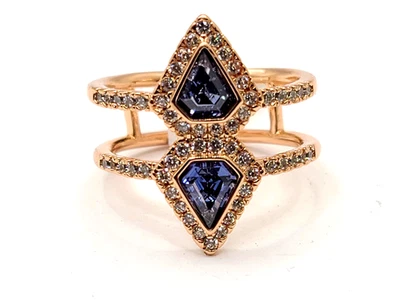 Anillo Bomb Party RBP6429 “Love Your Life” zafiro circonita cúbica oro rosa talla 7 Foto 1 de 4