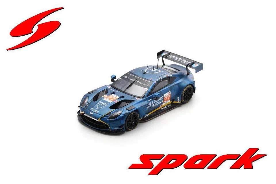 Spark S9146 1/43 Aston Martin Vantage AMR GT3 No.27 Le Mans 24H 2024