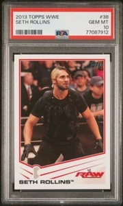 2013 WWE Topps Seth Rollins #38 PSA 10 Gem Mint - Real Rookie RC - Picture 1 of 2