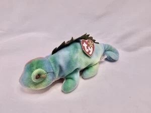 Rare Ty IGGY the Iguana Beanie Baby P.E. Pellets 1997 Babies Collectible - Picture 1 of 7