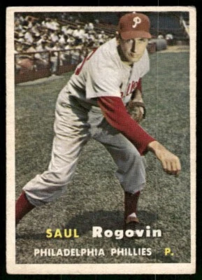 1957 Topps - #129 Saul Rogovin - Image 1 of 2