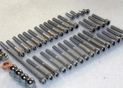 Honda TLR200 XL185 XR200 Engine, Cylinder Stainless Allen Bolts & Dome Nuts Kit  - Image 1 of 4