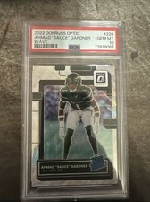 Ahmad "Sauce" Gardner 2022 Donruss Optic Wave Rookie Card #228 104/300 PSA 10