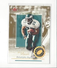 2001 Fleer Authority Prominence 125 #97 Duce Staley Eagles /125 