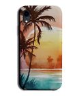Sunset Phone Case Cover Sunrise Sun Set Rise Beach Painting Palm Tree Sea BE69