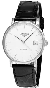 Longines Elegant Collection AUTO 37MM White Dial Unisex Watch L4.810.4.12.2 - Picture 1 of 5