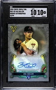 Zac Gallen 2020 Topps Triple Threads - Rookie Autographs #RAC-ZG /99 SGC 10 - Bild 1 von 2
