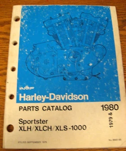 1979 1980 Harley-Davidson XLH Sportster Parts Catalog XLCH XLS - Picture 1 of 1