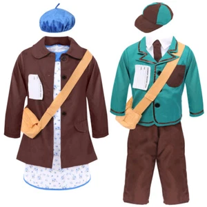 CHILDS 1940'S VE DAY COSTUME BOYS & GIRLS HISTORIC SCHOOL CURRICULUM FANCY DRESS - Picture 1 of 3