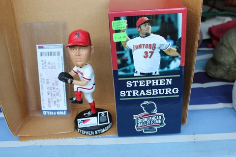 Stephen Strasburg 2018 Harrisburg Senators Bobblehead w/gameday ticket Cover