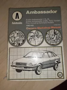 Austin Ambassador 1982-83 Autobook (Owners workshop manual / Auto - Picture 1 of 3