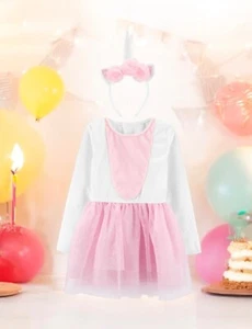 Carter’s Toddler Little Girls Unicorn Halloween Costume Dress Headband Size 4-5 - Picture 1 of 1