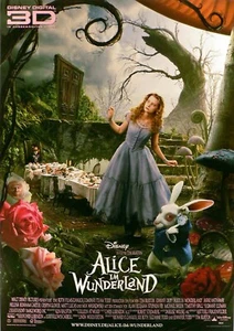 Alice im Wunderland - Johnny Depp - Mia Wasikowska - Filmposter 37x53cm gerollt - Imagen 1 de 1