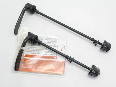 Shimano Entry Level Bicycle F&R Skewers / Quick Release (Front & Rear) Black - Image 1 of 4