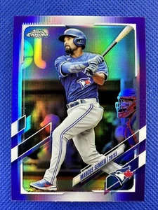 2021 USC76 Marcus Semien Topps Chrome Update Baseball Purple Refractor Blue Jays - Bild 1 von 2