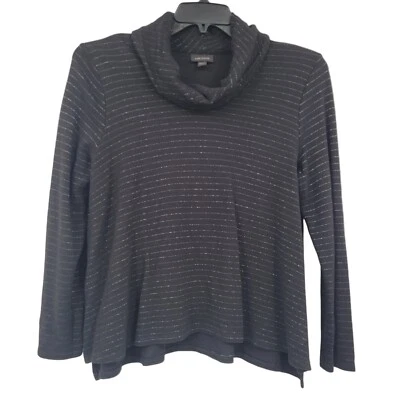 J. Jill Women's Petite Wearever Collection Cowl-Neck Top Black Black Medium - Image 1 of 4