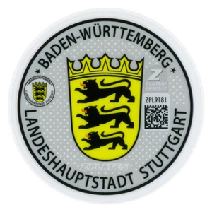 Stuttgart German License Plate Registration Seals for Mercedes-Benz and Porsche - Picture 1 of 20