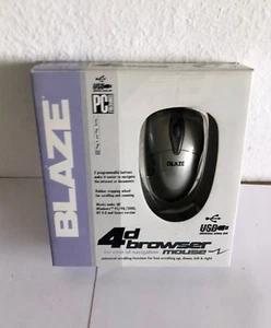 Blaze 4D Browser Mouse USB-Maus für Win95/98/2000/NT-PC und Playstation2 cib/OVP - Bild 1 von 6