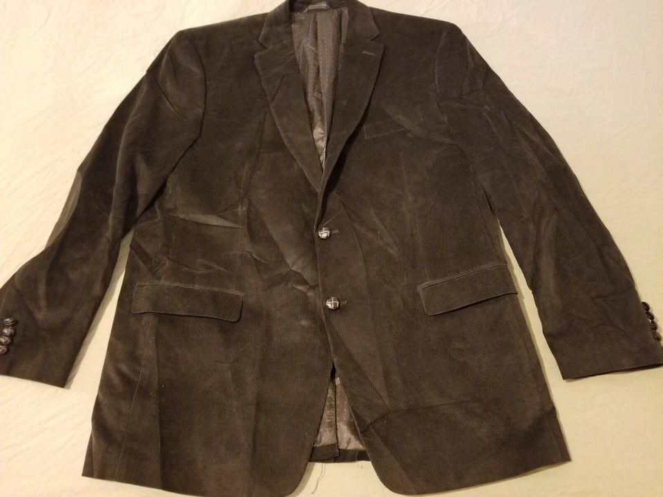 Mens Polo Ralph Lauren Corduroy Jacket Chaps 46L Long Blazer Brown Cotton - Image 1 of 4