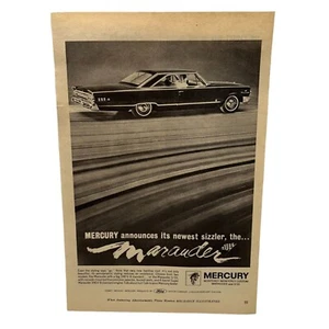 Ford Mercury Marauder Oldtimer Printanzeige 60er S-55 Auto V-8 Oldtimer Ad - Bild 1 von 6