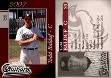 Todd Balduf 2007 Idaho Falls Chukars #NNO Card *AutographDen*
