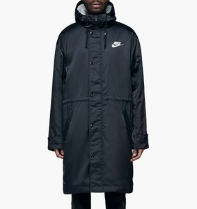 black nike trench coat