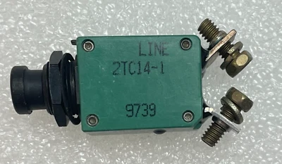 2TC14-1 Klixon Thermal Military Spec Aircraft Circuit Breaker 1 Amp
