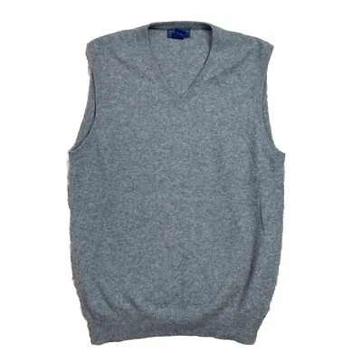 Joseph & Lyman 100% Cachemira Suéter Pullover Gris Chaleco Para Hombre Talla Pequeña Foto 1 de 3