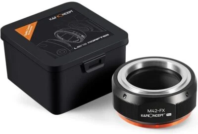 K&F Concept M42-FX Adapter for M42 Screw Mount Lens to Fujifilm Fuji X-Series US - Image 1 of 4