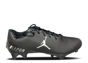 NIKE JORDAN VAPOR EDGE SPEED 360 SMU PE FOOTBALL CLEATS CV1671 BLACK WHITE SZ 16 - Picture 1 of 5