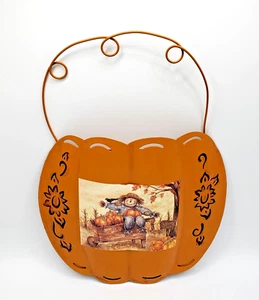 Metal Pumpkin Wall pocket New Creative Enterprises Fall Hanging Pocket - Imagen 1 de 16