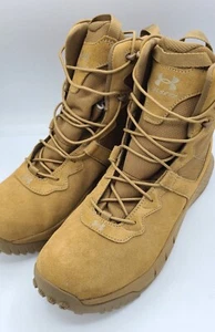Under Armour UA Valsetz Micro G Tactical Boots Coyote Tan Brown Men Size USA 12 - Picture 1 of 21