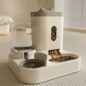 Automatic Pet Feeder Water Dispenser Bowl Cat Dog Food Storage Large Capacity - Picture 1 of 7