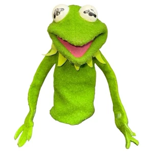 Vintage 1976 Kermit the Frog Hand Puppet Fisher Price Jim Henson Muppets #860 - Picture 1 of 7