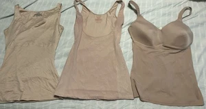 3 Body Shaper Tanks - Assets by Spanx Open Bust, Rhonda Shear & Maidenform L/XL - Picture 1 of 9