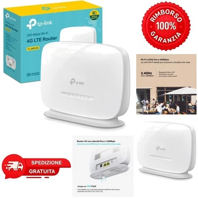 Router TP-Link 4G LTE per 32 Dispositivi: Connessione WiFi Immediata e Versatile - Immagine 1 di 4
