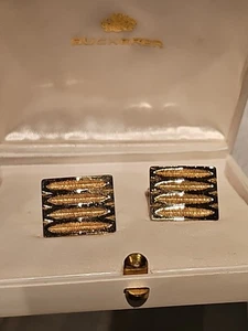 Bucherer 800 silver Cufflinks Set Vintage free shipping  - Picture 1 of 11