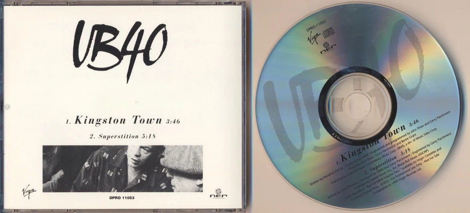 UB40-Kingston Town-Superstition-Virgin DPRO-11053-VTG 1995 DJ CD Single-Art-NM!! - Imagem 1 de 1