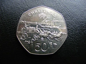 G319w Isle of Man Weihnachten 50p 1980 PORTOFREI - Bild 1 von 2