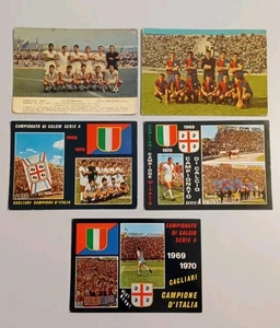 Lotto Cartoline Cagliari Calcio Campione D'Italia + Altre Gigi Riva - Foto 1 di 7