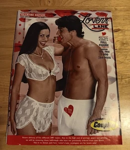 RARE Vintage Lovers Lane Catalog Magazine w Order Form 2001 Valentine lingerie - Picture 1 of 5