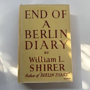 Diario Fin de Berlín de William L Shirer 1948 Hamish Hamilton tapa dura - Imagen 1 de 8