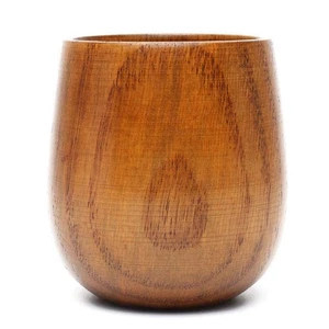 Taza de té de madera natural para bebidas frías y calientes ideal para café, té, jugo U3T6 - Imagen 1 de 8