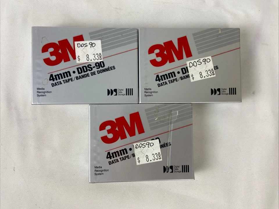 3M Blank 4mm DDS 90 Minute Data Tape Tapes