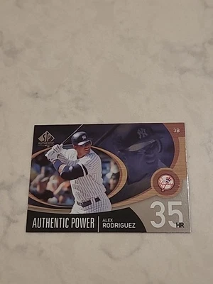 2007 SP Authentic- Alex Rodriguez AUTHENTIC POWER #AP-3 YANKEES - Image 1 of 2
