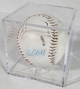 Enos Cabell Signed Used Game Ball Detroit Tigers w/1983 Program vs Twins - Picture 1 of 5