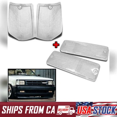 Lámpara de esquina parachoques luz lente transparente para camioneta Mazda B2000 B2200 B2600 1985-1998 Foto 1 de 4